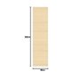 vidaXL Tapis Bambou 80x300 cm Naturel Salon Salle de Séjour Tapis de Sol