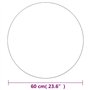 vidaXL Miroir Mural 60 cm Rond Verre Décoration Mur Salle de Séjour Maison