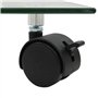 vidaXL 2X Support Carré pour Plantes Verre Trempé Tansport Étagère de Jardin