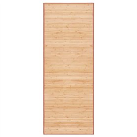 vidaXL Tapis Bambou 80x200 cm Marron Salon Cuisine Salle Séjour Tapis de Sol