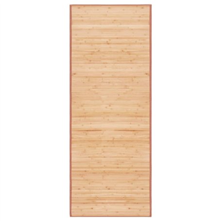 vidaXL Tapis Bambou 80x200 cm Marron Salon Cuisine Salle Séjour Tapis de Sol