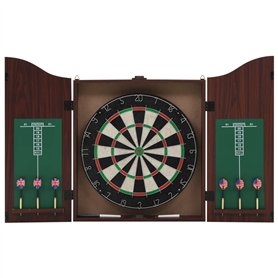 vidaXL Jeu de Cibles Professionnel Sisal Armoire et 6 Fléchettes Jeux de Café