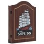 vidaXL Jeu de Cibles Professionnel Sisal Armoire et 6 Fléchettes Jeux de Café