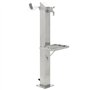 vidaXL Colonne à Eau de Jardin Carrée Acier Inoxydable 95cm Arrosage de Jardin