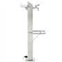 vidaXL Colonne à Eau de Jardin Carrée Acier Inoxydable 95cm Arrosage de Jardin