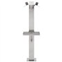 vidaXL Colonne à Eau de Jardin Carrée Acier Inoxydable 95cm Arrosage de Jardin