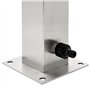 vidaXL Colonne à Eau de Jardin Carrée Acier Inoxydable 95cm Arrosage de Jardin