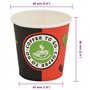 vidaXL Gobelets à Café Cappuccino Boissons Jetables Carton 1000 pcs 120 ML 4oz