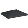 vidaXL Toile Supérieure de Belvédère Toit de Rechange de Tonnelle Dessus de Chapiteau Jardin Terrasse Extérieur 310 g/m² 4x3 m G