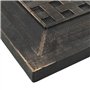 vidaXL Socle Carré de Parasol Polyrésine 12 kg Bronze Pied de Parasol Support