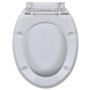 vidaXL 2X Abattant WC avec Frein de Chute Plastique Blanc Siège de Toilette