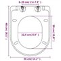 vidaXL 2X Abattant WC avec Frein de Chute Plastique Blanc Siège de Toilette