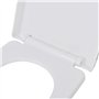 vidaXL 2X Abattant WC avec Frein de Chute Plastique Blanc Siège de Toilette