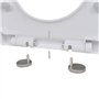 vidaXL 2X Abattant WC avec Frein de Chute Plastique Blanc Siège de Toilette