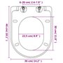 vidaXL 2X Abattant WC avec Frein de Chute Plastique Blanc Siège de Toilette