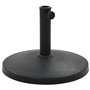vidaXL Socle Rond de Parasol Polyrésine 10 kg Noir Pied de Parasol Support