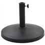 vidaXL Socle Rond de Parasol Polyrésine 10 kg Noir Pied de Parasol Support