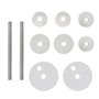 vidaXL 2x Sièges de Toilette avec Couvercle MDF New York Cuvette Abattant WC