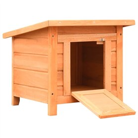 vidaXL Maison de Chat Pin Massif et Sapin Niche pour Chien Cage pour Chat