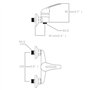 vidaXL Kit de Douche 2 pcs Douchette Robinet Pommes de Douche Salle de Bain