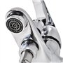 vidaXL Kit de Douche 2 pcs Robinet Pommes de Douche Douchette Salle de Bain