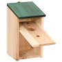 vidaXL 4X Nichoir Bois Cabane à Oiseaux Nichoir de Jardin Cage pour Oiseaux