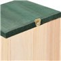 vidaXL 4X Nichoir Bois Cabane à Oiseaux Nichoir de Jardin Cage pour Oiseaux