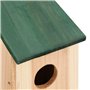 vidaXL 4X Nichoir Bois Cabane à Oiseaux Nichoir de Jardin Cage pour Oiseaux