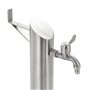 vidaXL Colonne à Eau de Jardin Ronde Acier Inoxydable 95 cm Système d'Arrosage