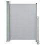 vidaXL Auvent Latéral Rétractable de Patio Jardin Pare-Vue Brise-Vent Terrasse, Gris