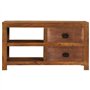 vidaXL Table Basse avec 2 tiroirs 90x40x50 cm Bois Solide de manguier, Table Basse en Bois, Table d'appoint, Table de Chevet, Ta