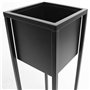 RUNADI Home&Styling Pot de Fleurs sur Pied Jardinière Support pour Plantes Présentoir à Fleurs pour Balcon Bac à Fleurs Jardin T