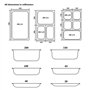 vidaXL 4X Couvercles de Plateau GN 1/3 Ustensiles de Cuisine Rectangulaire Combiné avec des Plateaux Restaurant Cuisine Maison H
