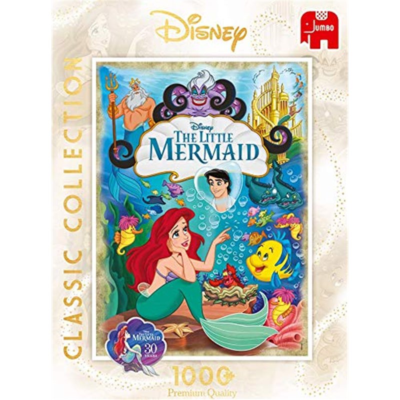 Image secondaire de Disney Classic Collection The Little Mermaid Lot de 1000 Puzzles Puzzles Puzzle pour Adultes, garçon/Fille, 12 année(s), intérie