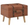 vidaXL Tabouret de Rangement Siège Pouf Coffre de Rangemen Boîte de Stockage Repose-Pied Salon Chambre à Coucher Intérieure Marr