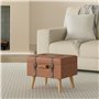 vidaXL Tabouret de Rangement Siège Pouf Coffre de Rangemen Boîte de Stockage Repose-Pied Salon Chambre à Coucher Intérieure Marr