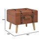 vidaXL Tabouret de Rangement Siège Pouf Coffre de Rangemen Boîte de Stockage Repose-Pied Salon Chambre à Coucher Intérieure Marr