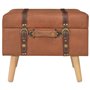 vidaXL Tabouret de Rangement Siège Pouf Coffre de Rangemen Boîte de Stockage Repose-Pied Salon Chambre à Coucher Intérieure Marr