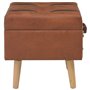 vidaXL Tabouret de Rangement Siège Pouf Coffre de Rangemen Boîte de Stockage Repose-Pied Salon Chambre à Coucher Intérieure Marr