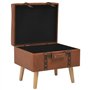 vidaXL Tabouret de Rangement Siège Pouf Coffre de Rangemen Boîte de Stockage Repose-Pied Salon Chambre à Coucher Intérieure Marr