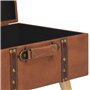 vidaXL Tabouret de Rangement Siège Pouf Coffre de Rangemen Boîte de Stockage Repose-Pied Salon Chambre à Coucher Intérieure Marr