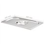 vidaXL 4x Couvercles de Plateau GN 1/4 Ustensiles de Cuisine Rectangulaire Combiné avec des Plateaux Restaurant Cuisine Maison H