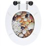 vidaXL Siège de Toilette Couvercle à Fermeture en Douceur Cuvette Siège Lunette Abattant Salle de Bains Maison Intérieur Salle d