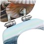 vidaXL Siège de Toilette Couvercle à Fermeture en Douceur Cuvette Siège Lunette Abattant Salle de Bains Maison Intérieur Salle d