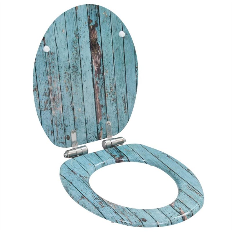 vidaXL Siège WC Couvercle à Fermeture en Douceur Siège de Toilette Cuvette Siège Lunette Abattant Salle de Bains Maison Salle d'