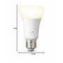 Philips Hue White Kit de Démarrage 2 ampoules LED connectées + Pont de connexion Hue, compatible Bluetooth - Fonctionne avec Ale