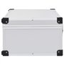 vidaXL Etui de CD pour 80 CD Boîte de Rangement de CD Boîtier Coffre de Rangement de CD Bac de Rangement Boîte pour Stockage Alu