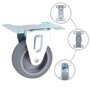 vidaXL 32x Roulettes Fixes Fixes Roues Fixes pour Etabli Meuble Chariot Roulant Etagère à Livre Tables de Travail Capacité de 45