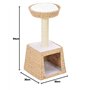 vidaXL Arbre à Chat avec Griffoirs en Sisal Grattoir Animaux Herbiers Marins