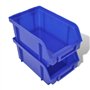 vidaXL Jeu de paniers muraux de Stockage Plastique 30pcs Bleu et Rouge
